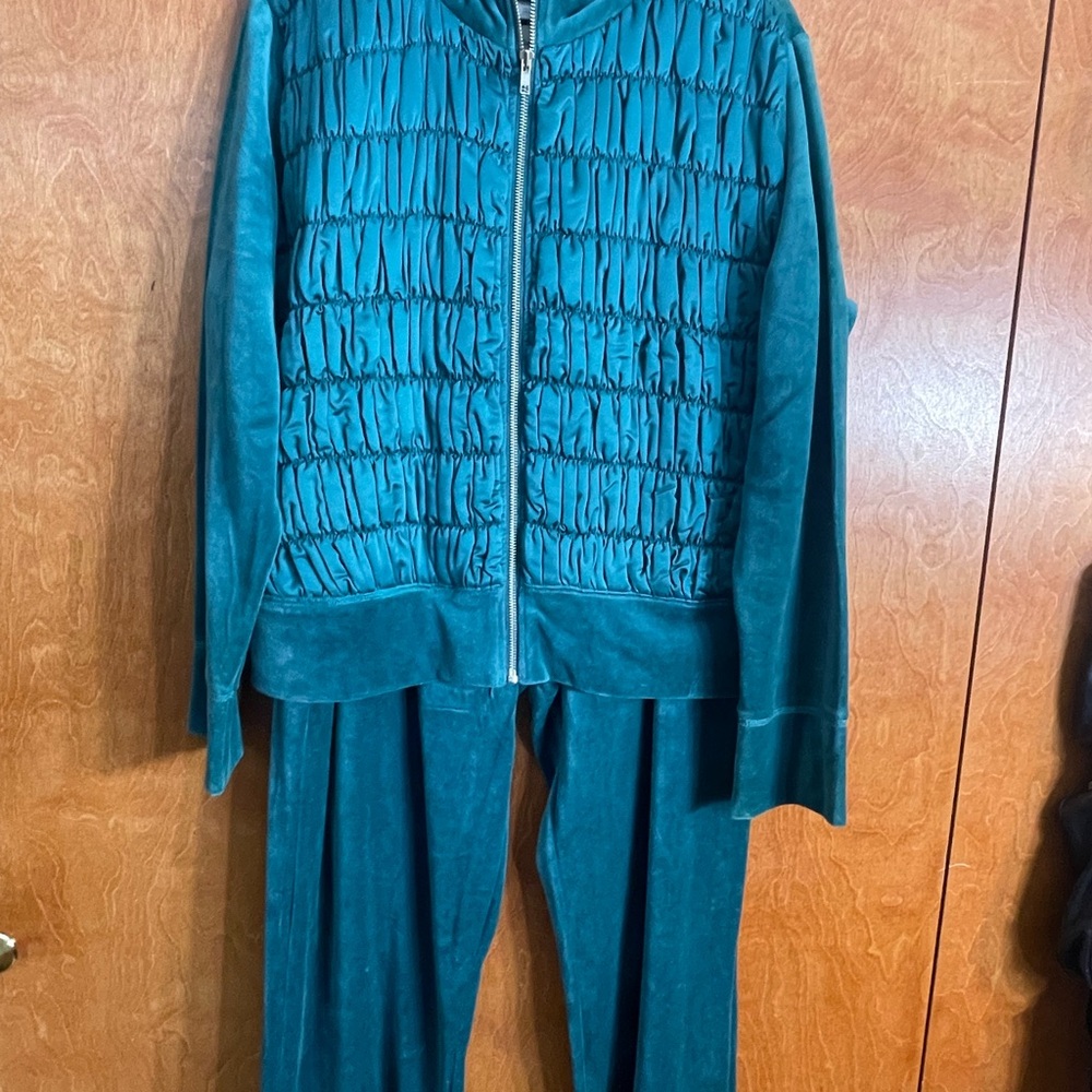 Coldwater Creek Teal Quilted Jacket